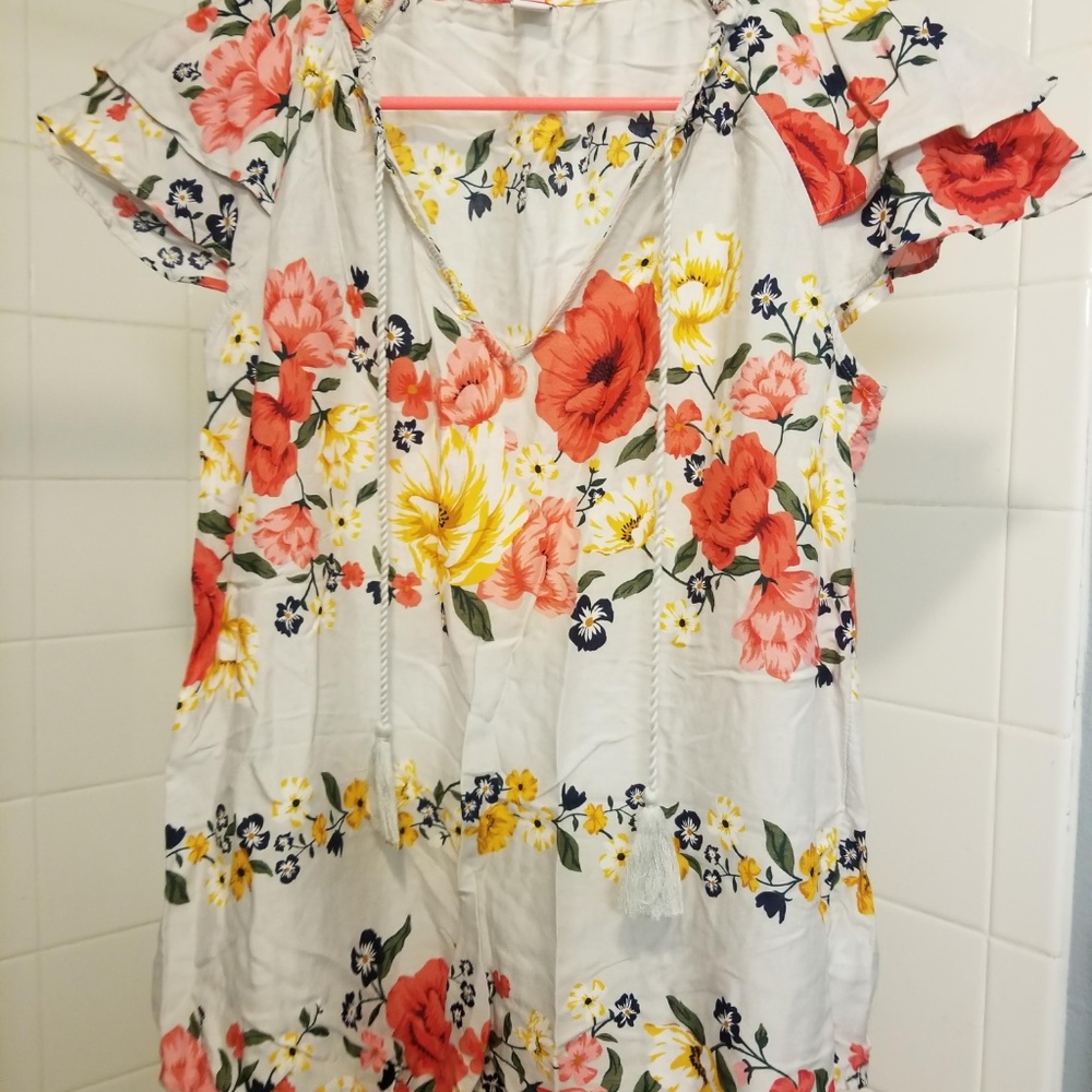 Floral shirt xs